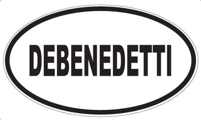DEBENEDETTI - Oval Sticker