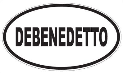 DEBENEDETTO - Oval Sticker