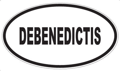 DEBENEDICTIS - Oval Sticker