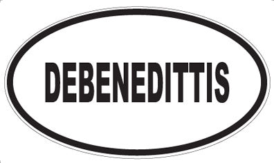 DEBENEDITTIS - Oval Sticker