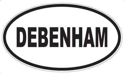 DEBENHAM - Oval Sticker