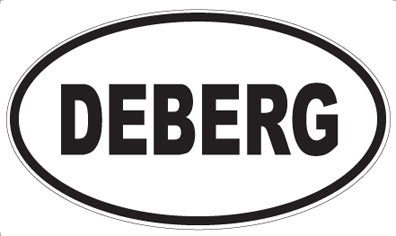 DEBERG - Oval Sticker