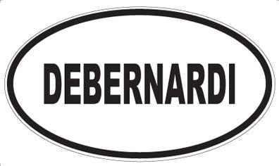 DEBERNARDI - Oval Sticker