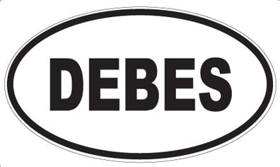 DEBES - Oval Sticker