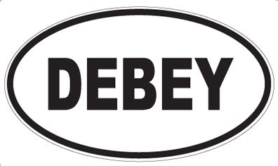 DEBEY - Oval Sticker