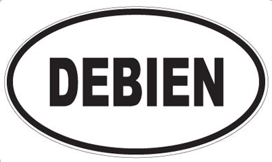 DEBIEN - Oval Sticker