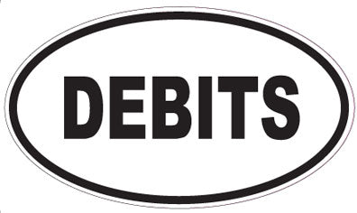DEBITS - Oval Sticker