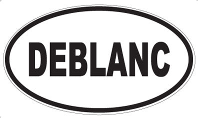DEBLANC - Oval Sticker