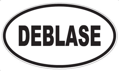 DEBLASE - Oval Sticker