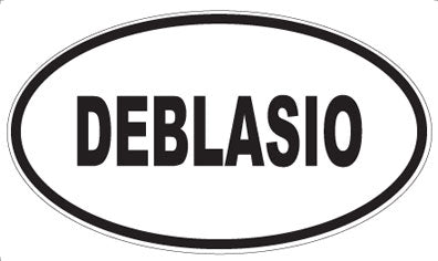 DEBLASIO - Oval Sticker