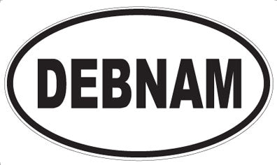 DEBNAM - Oval Sticker
