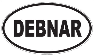 DEBNAR - Oval Sticker