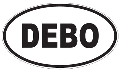 DEBO - Oval Sticker