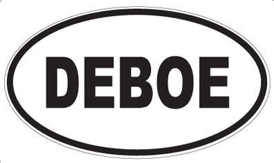 DEBOE - Oval Sticker