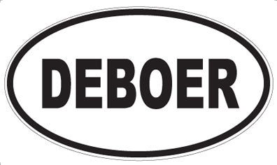 DEBOER - Oval Magnet