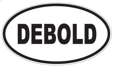 DEBOLD - Oval Sticker