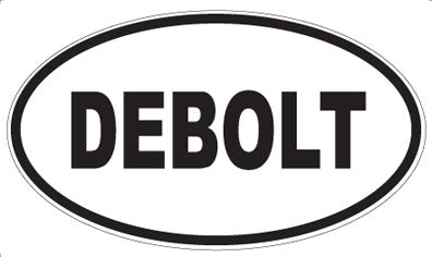 DEBOLT - Oval Sticker