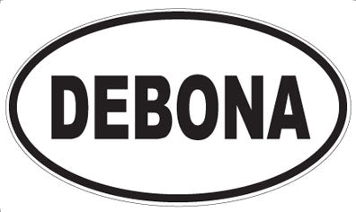 DEBONA - Oval Sticker