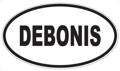 DEBONIS - Oval Sticker