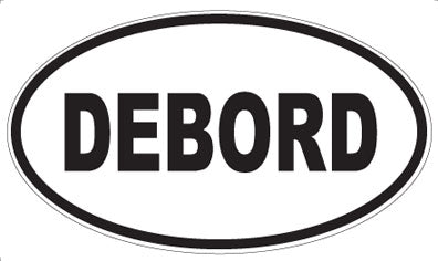 DEBORD - Oval Sticker