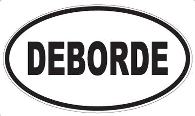 DEBORDE - Oval Sticker