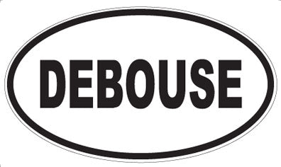 DEBOUSE - Oval Sticker
