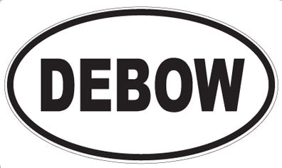 DEBOW - Oval Sticker