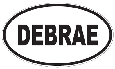 DEBRAE - Oval Sticker