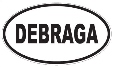 DEBRAGA - Oval Sticker