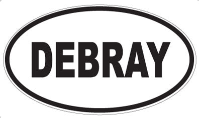 DEBRAY - Oval Sticker