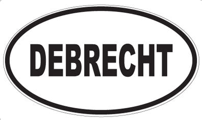 DEBRECHT - Oval Sticker