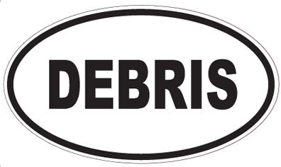 DEBRIS - Oval Sticker