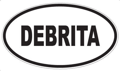 DEBRITA - Oval Sticker