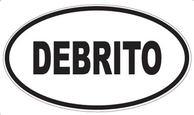 DEBRITO - Oval Sticker
