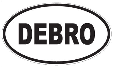 DEBRO - Oval Sticker
