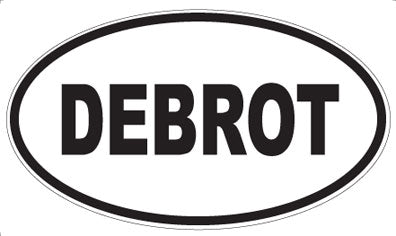 DEBROT - Oval Sticker
