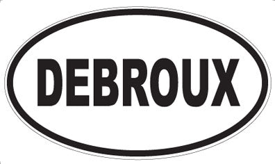 DEBROUX - Oval Sticker