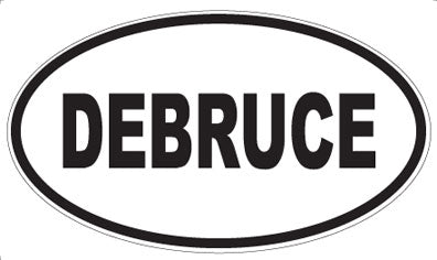 DEBRUCE - Oval Sticker
