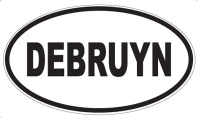 DEBRUYN - Oval Sticker