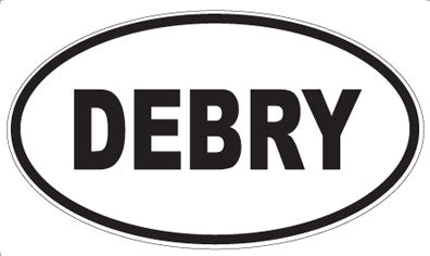 DEBRY - Oval Sticker