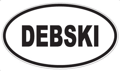 DEBSKI - Oval Sticker