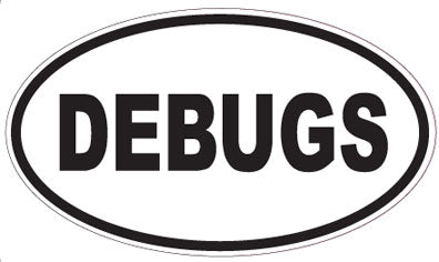 DEBUGS - Oval Sticker