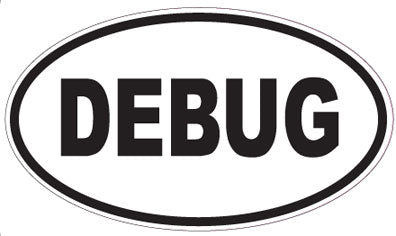 DEBUG - Oval Magnet