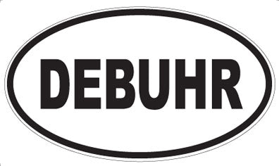 DEBUHR - Oval Sticker