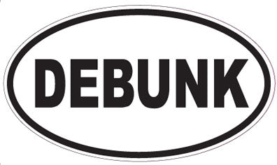 DEBUNK - Oval Sticker