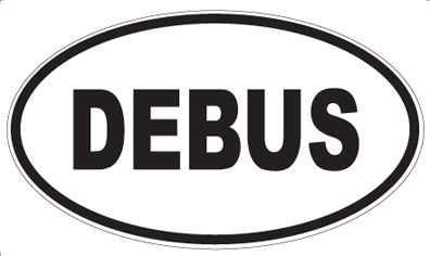 DEBUS - Oval Sticker