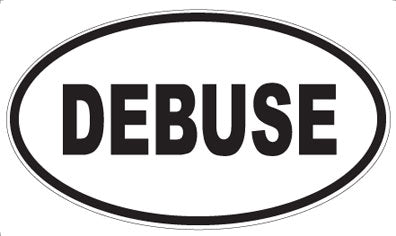 DEBUSE - Oval Sticker