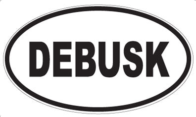 DEBUSK - Oval Sticker