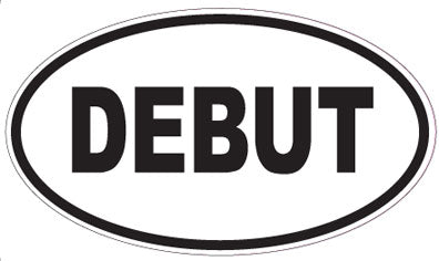 DEBUT - Oval Sticker