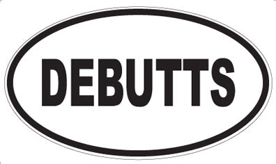 DEBUTTS - Oval Sticker